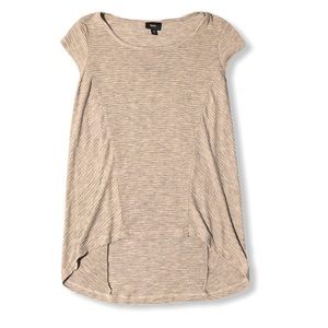 Beige Mossimo High Low Tee
